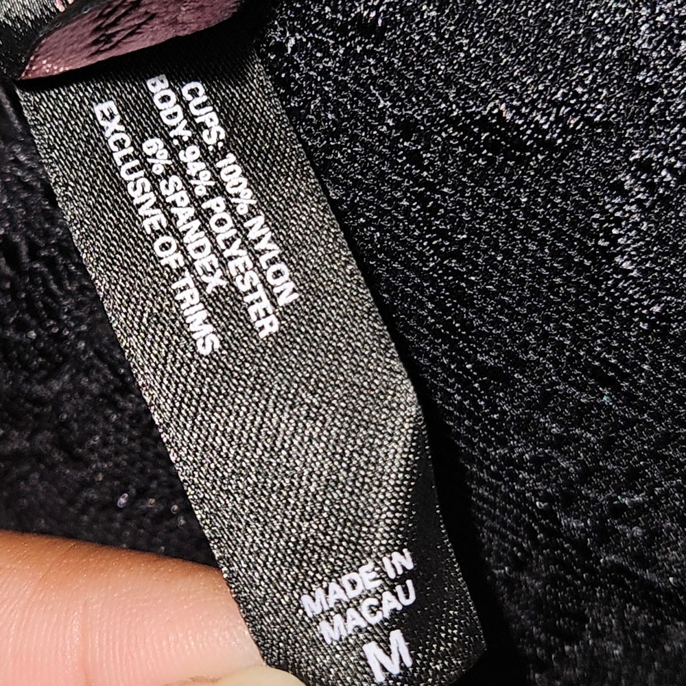 Victorias Secret Sexy Little Things Black Lace Sequin Lingerie Top - Picture 5 of 5